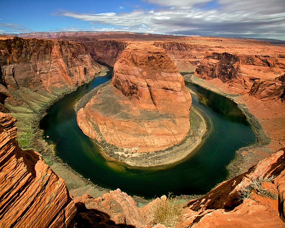 Horseshoe Bend in the Moonlight